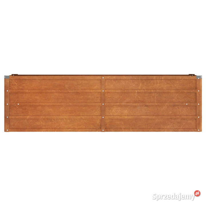 Podwyższona donica rdzawa 160x40x45 stal mazowieckie sprzedam