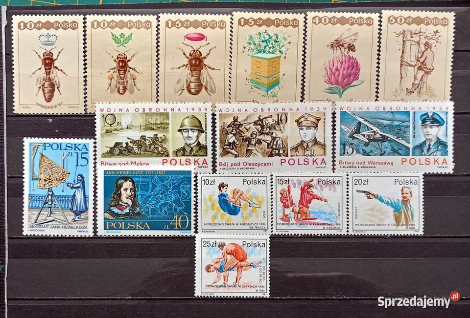 L ZNACZKI POLSKIE 1987 III kwartał Filatelistyka Leźnica Wielka-Osiedle