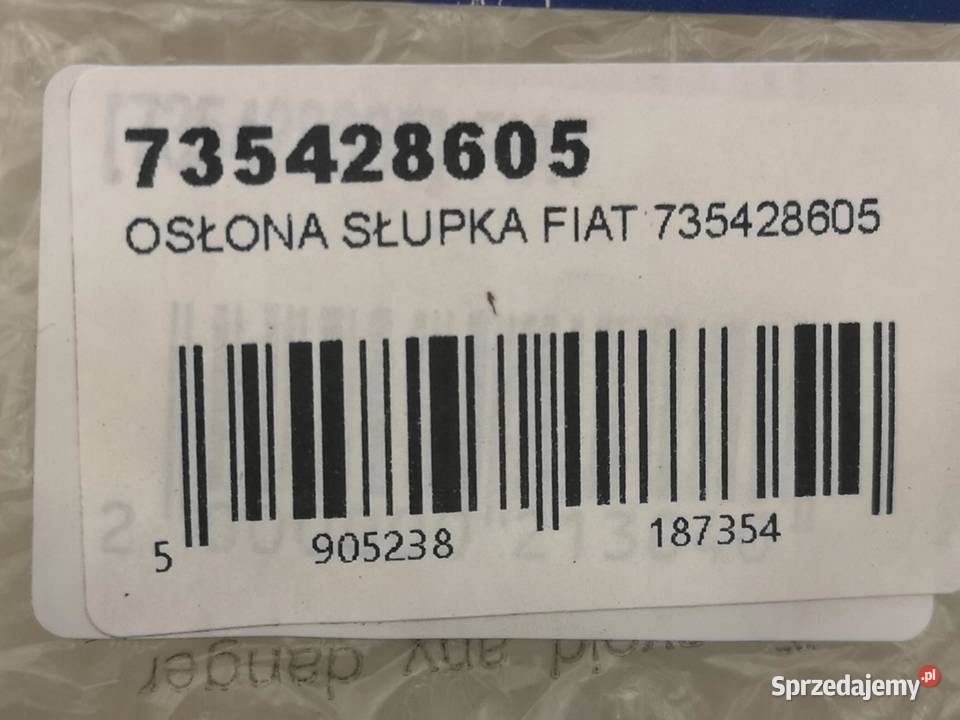OSŁONA SŁUPKA PRZÓD FIAT GRANDE PUNTO 20052008 Osłony i zaślepki