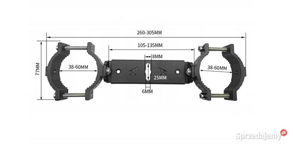 Stelaż motocyklowy na lagi widełki pod halogeny śląskie