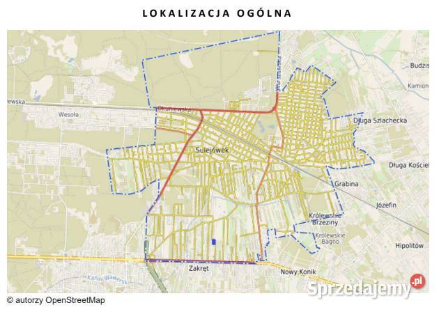 Działka w Sulejówku 1700m2 22.5m Sulejówek