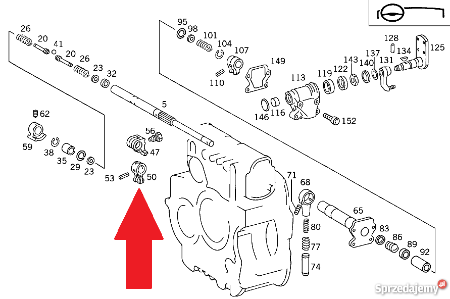 3892680533 palec wybieraka skrzyni biegów śląskie Kłobuck