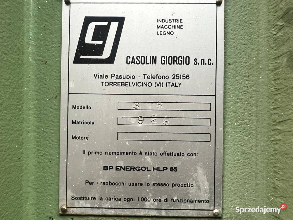 Prasa ramowamontażowa Casolin STS Juszczyn sprzedam