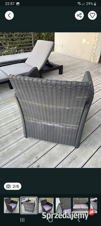 Sofa i fotel z techonratanu Zapewniam transport