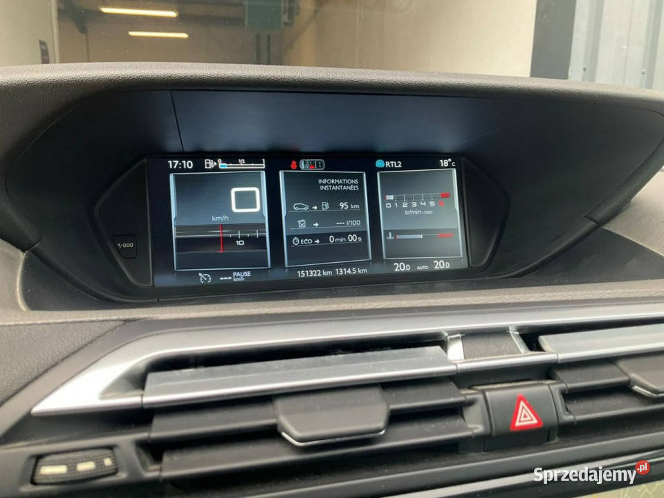 Citroen C4 Grand Picasso Niezawodna benzyna 7 czujnik deszczu C4 Grand Picasso Wejherowo sprzedam