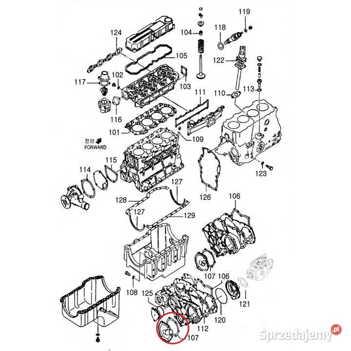 Uszczelka silnika 116 x 150 mm LS R41 LS U43 LS Tajęcina