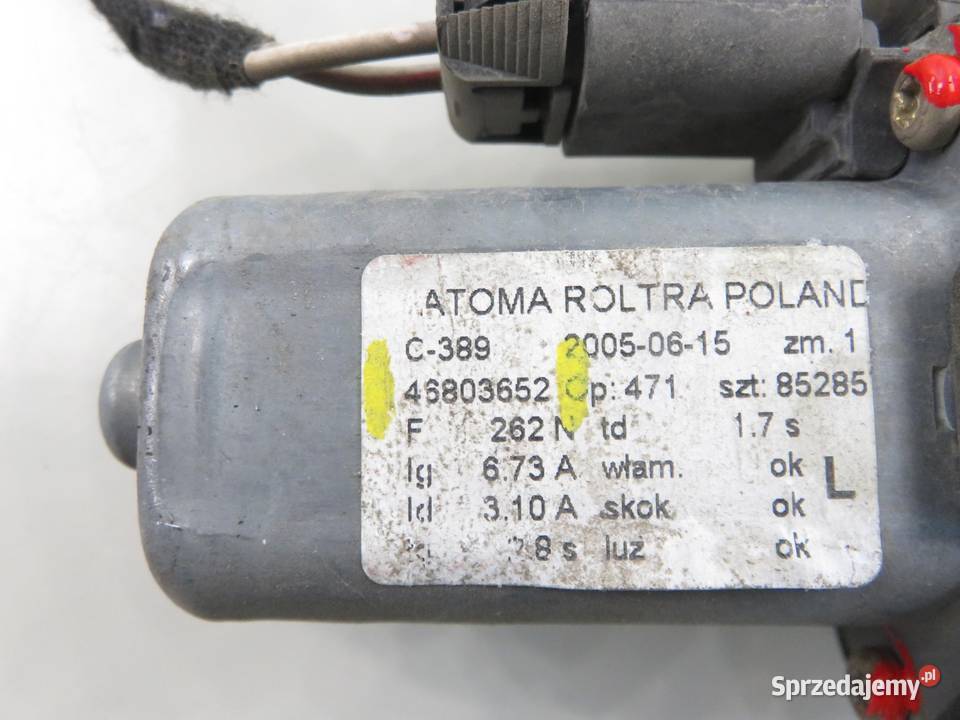 PODNOŚNIK SZYBY LEWY PRZEDNI FIAT PANDA II małopolskie