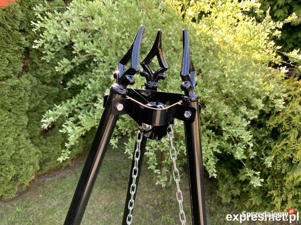 Grill ogrodowy wiszący Trójnóg KUTY DUŻY RUSZT Kraków