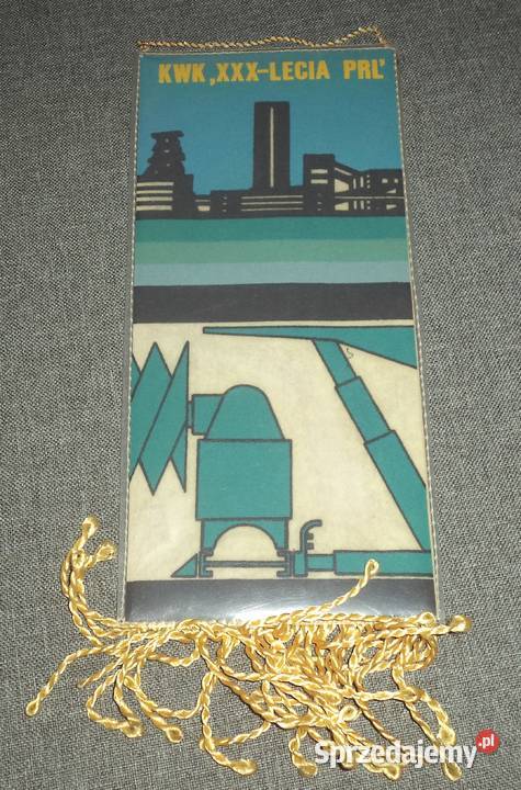 KWK XXXlecia PRL Jastrzębie Żory ZSG proporczyk śląskie Piekary Śląskie