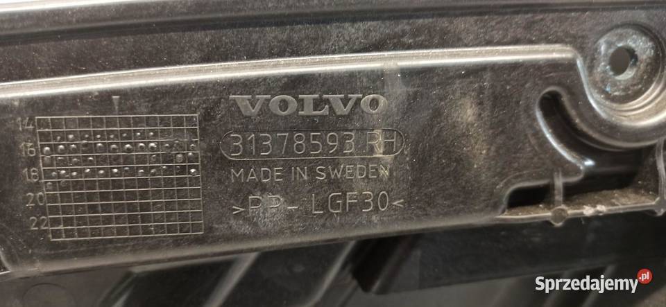 VOLVO V90 II MECHANIZM PODNOSZENIA SZYBY PRAWY Mechanizmy opuszczania szyb