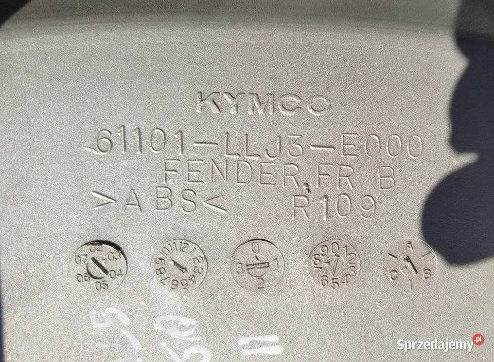 blotnik przod KYMCO PEOPLE 250 roczniki 0205 wielkopolskie Piła