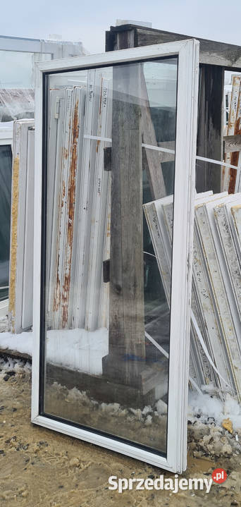 OKNA KacprzaK Witryna 79x164 FIX Używany PCV Okna ścienne mazowieckie Siedlce