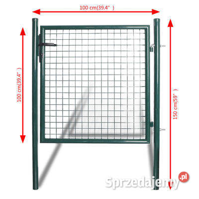 vidaXL Furtka ogrodzeniowa malowana proszkowo Furtki Warszawa