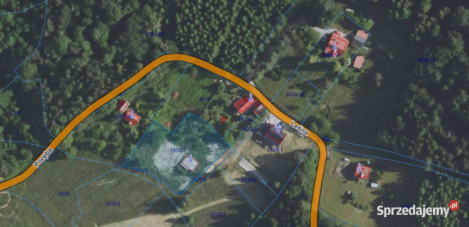 sprzedaży działki 2983m2 Odrzykoń podkarpackie