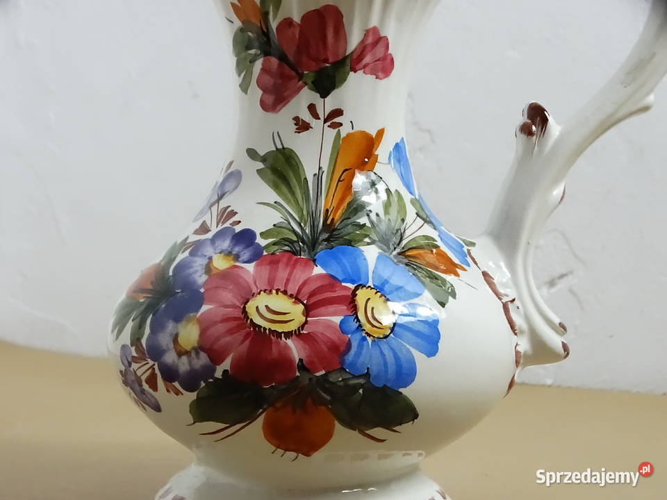 Włoski dzbanek ceramiczny Bassano Wazon vintage Dekoracje i ozdoby
