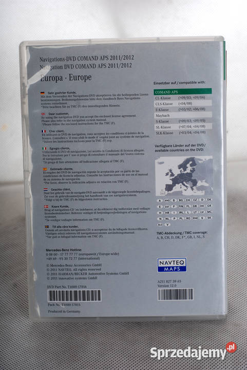Nawigacja DVD europa do mercedesa Barlinek sprzedam