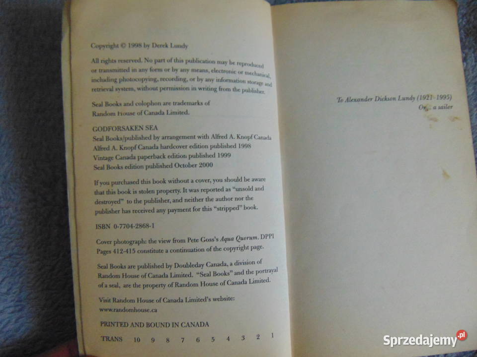 Godforsaken Sea Derek Lundy Lublin