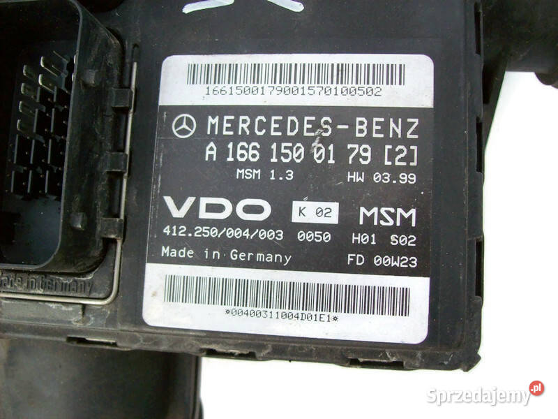 Mercedes W168 14 A klasa Sterownik komputer Układ elektryczny Mińsk Mazowiecki