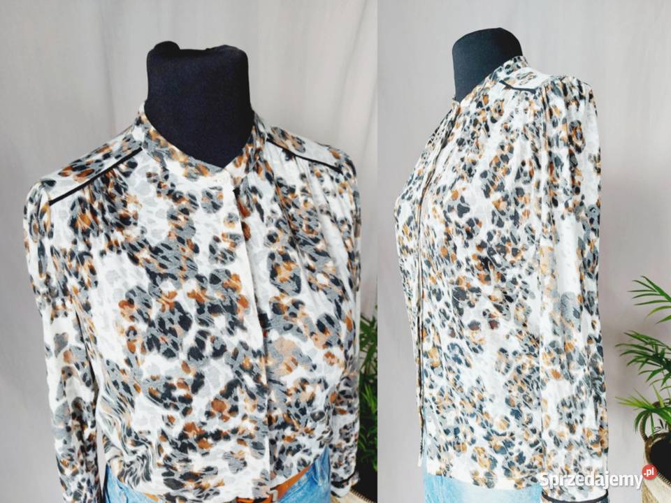 Bluzka koszulowa damska na guziki bez łódzkie Złoczew