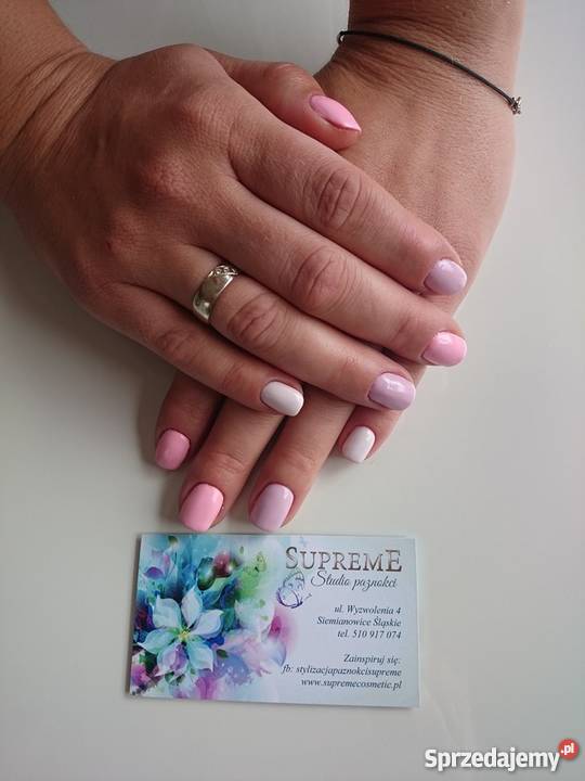 Stylizacja paznokci manicure klasyczny hybrydowy Siemianowice Śląskie