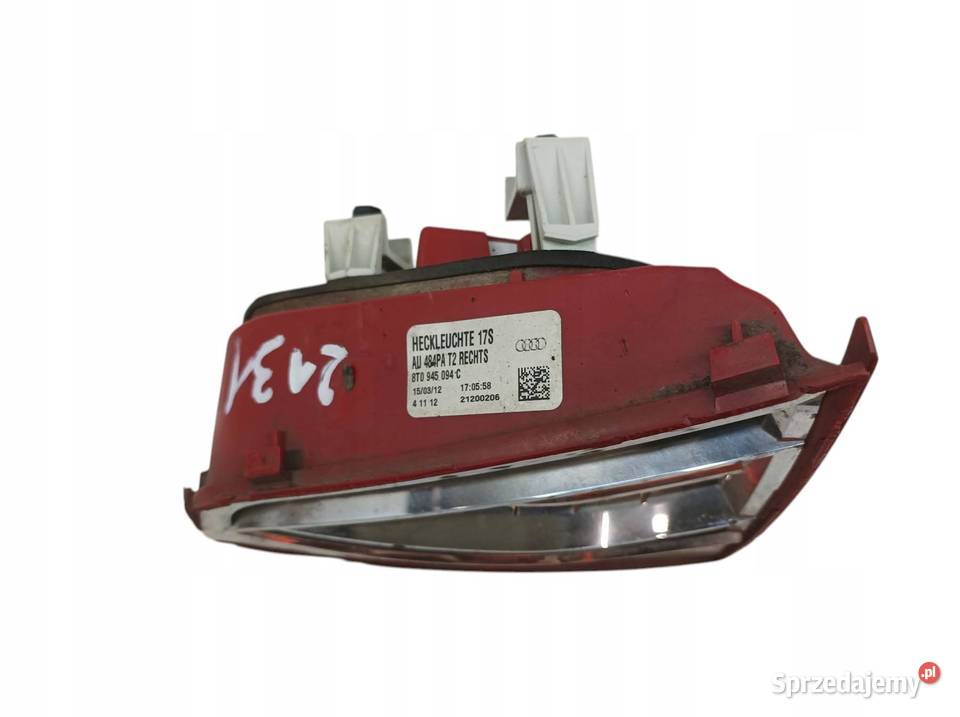 LAMPA TYŁ W KLAPĘ PRAWA 8T0945094C Audi A5 I świętokrzyskie