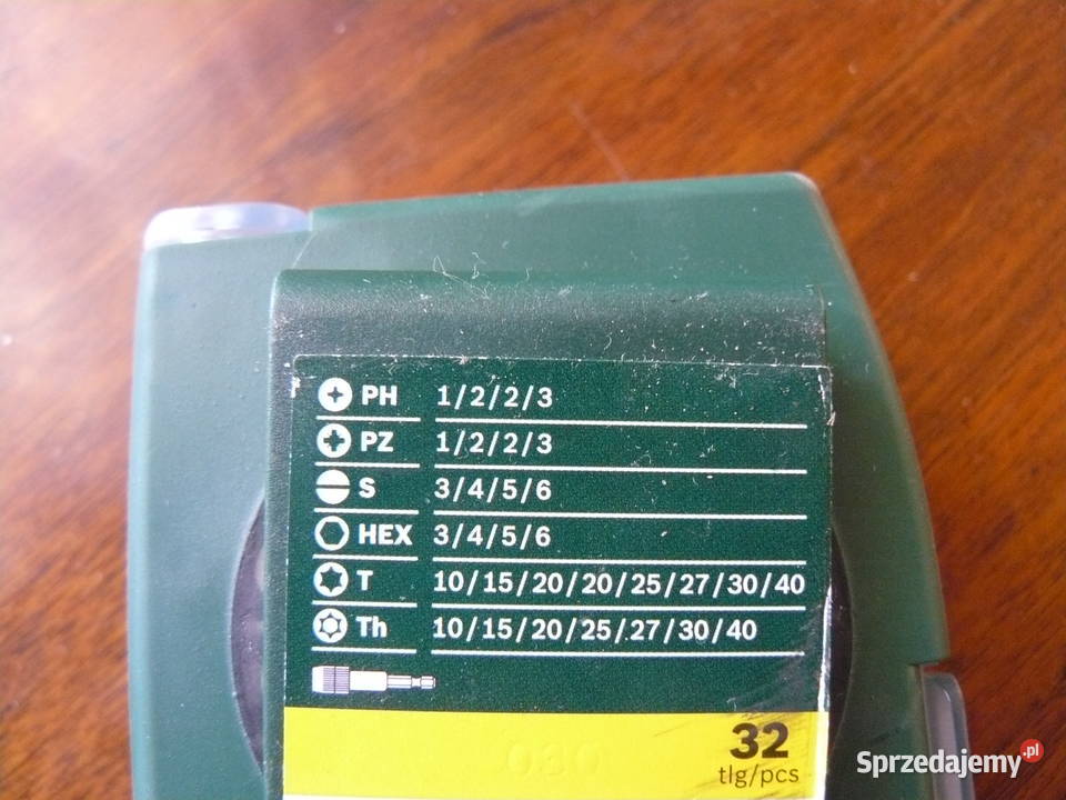 Zestaw bitów firmy Bosch w pudełku lubuskie Nowa Sól