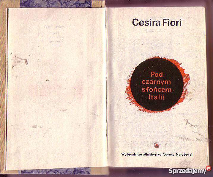 5776 POD CZARNYM SŁOŃCEM ITALII CESIRA FIORI Czyrna