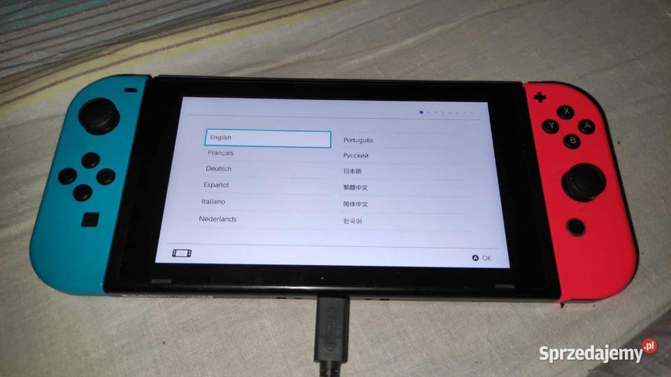 Nintendo Switch komplet z 4 grami idealny śląskie Bytom