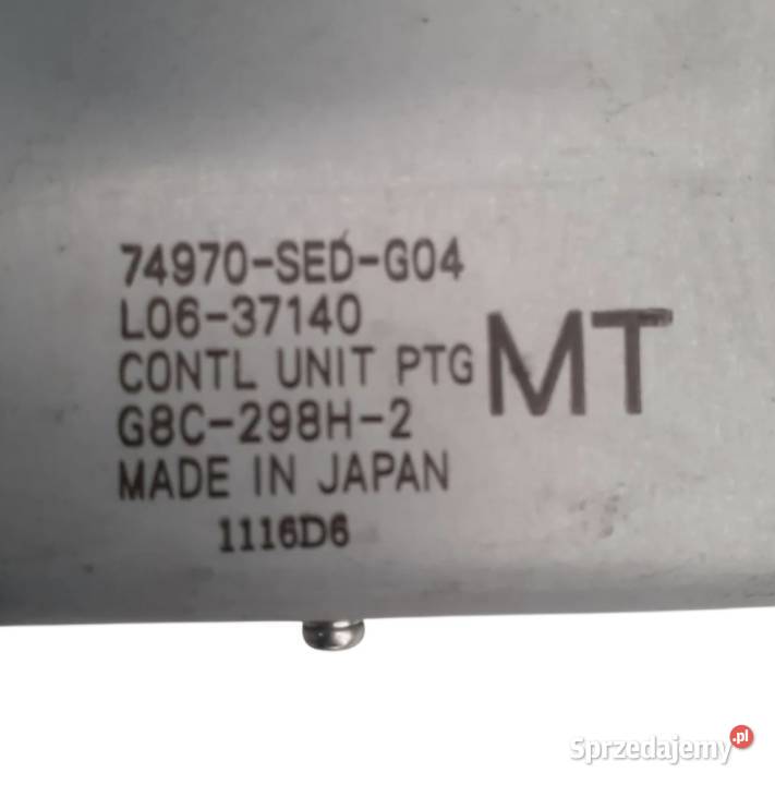 MODUŁ STEROWNIK KLAPY BAGAŻNIKA HONDA ACCORD VII osobowe