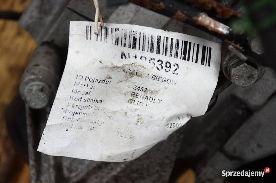 SKRZYNIA BIEGÓW RENAULT CLIO II JC5