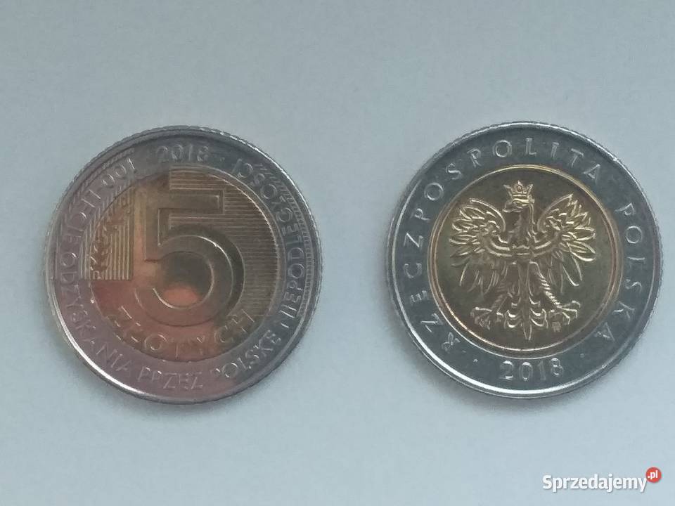 100 lecie odzyskania Polskę niepodległości 5 Numizmatyka Strzelce Opolskie sprzedam