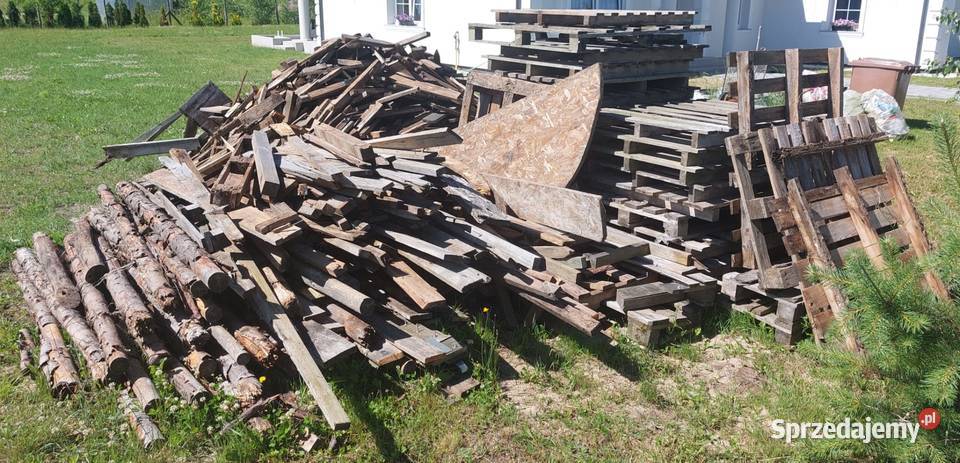 Drewno opałowe palety deski i słupki budowie Nekla sprzedam