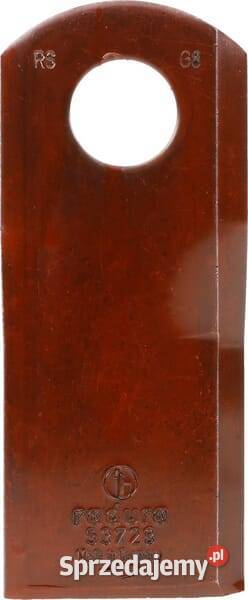 Nożyk kosiarki rotacyjnej lewy 116x48x4 mm otwór Kamionna