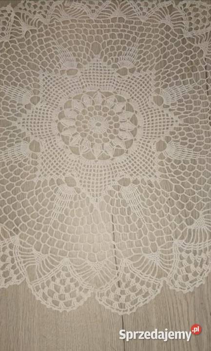 Obrus serwetka serweta szydełko okrągłe cacko Łódź