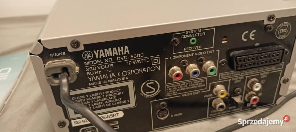 Yamaha pianocraft DVD E600 Wieże i miniwieże Elektronika Sędziszów sprzedam