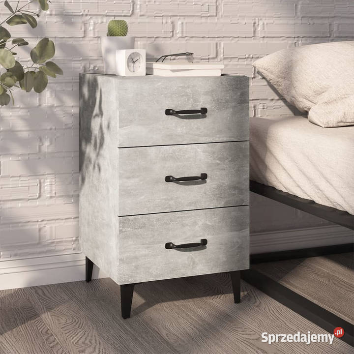 Szafka nocna szarość betonu 40x40x66 WM812091 Warszawa sprzedam