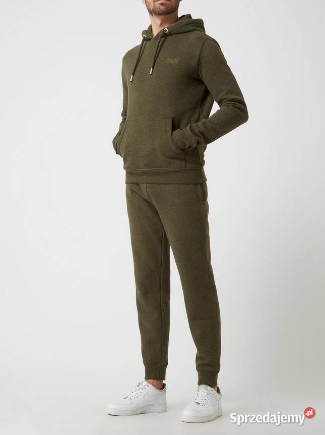 SUPERDRY BLUZA Z KAPTUREM OLIWKOWY MELANŻ 40 L Rozmiar L Kalisz sprzedam