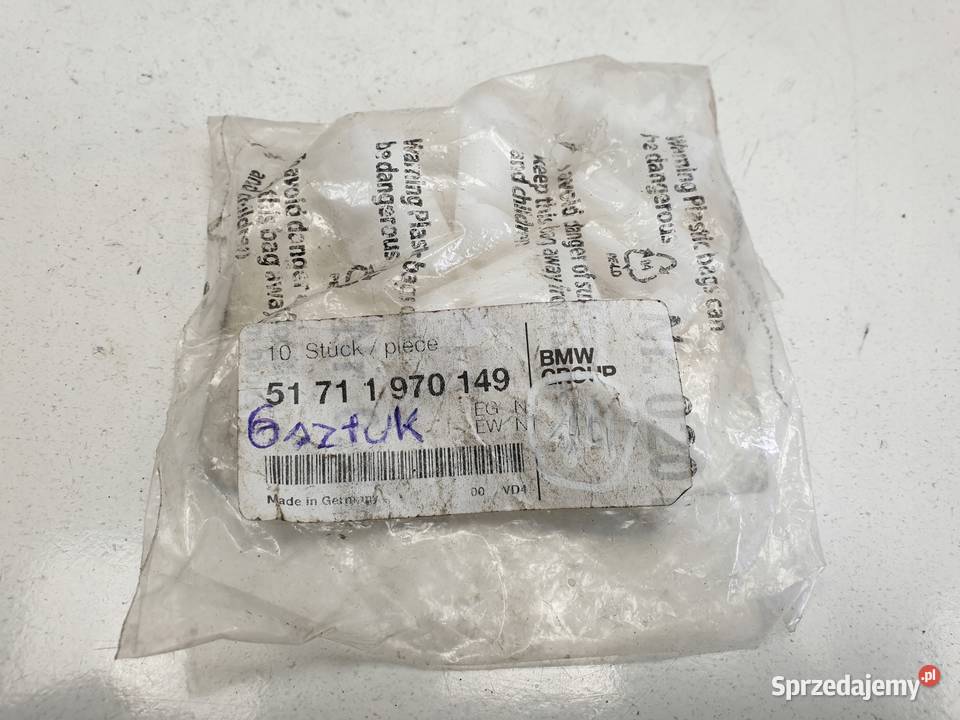 BMW E31 840 850 i KLAMRA SPINKA MOCOWANIE LISTWY osobowe Mocowania Rudka