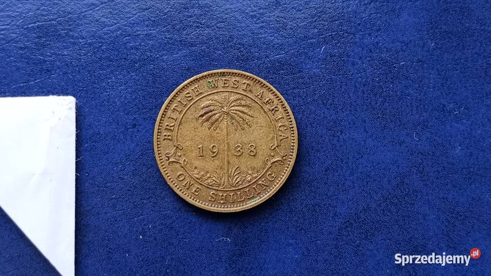 Stare monety 1 szyling 1938 Brytyjska Afryka Numizmatyka Lesko