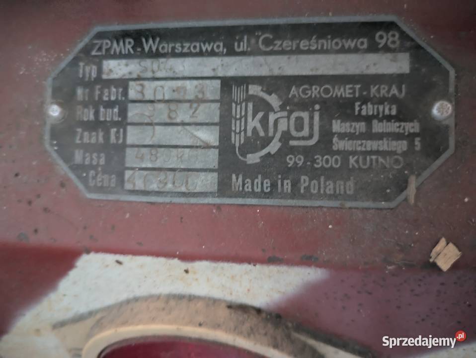 Sprzedam siewnik do zboża Agromet Kraj Zagórów