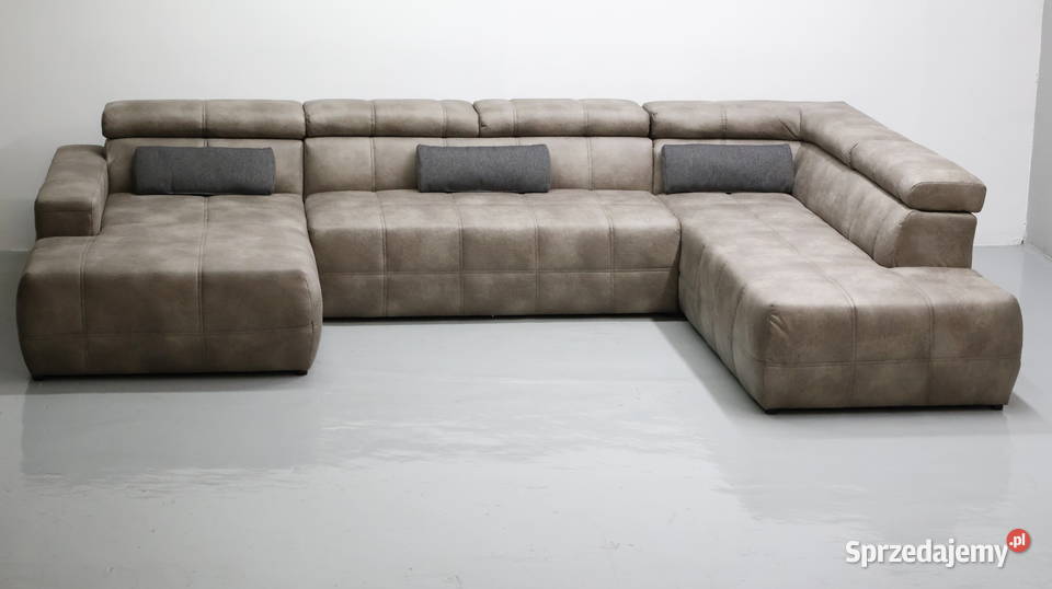 TPR WIelkie U regulowane zagłówki szaro brązowa Poznań