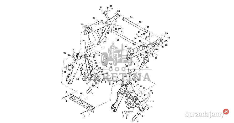 John Deere 960 Rama DC212554 Rama pokrywy róźne Pozostałe Jastrzębniki
