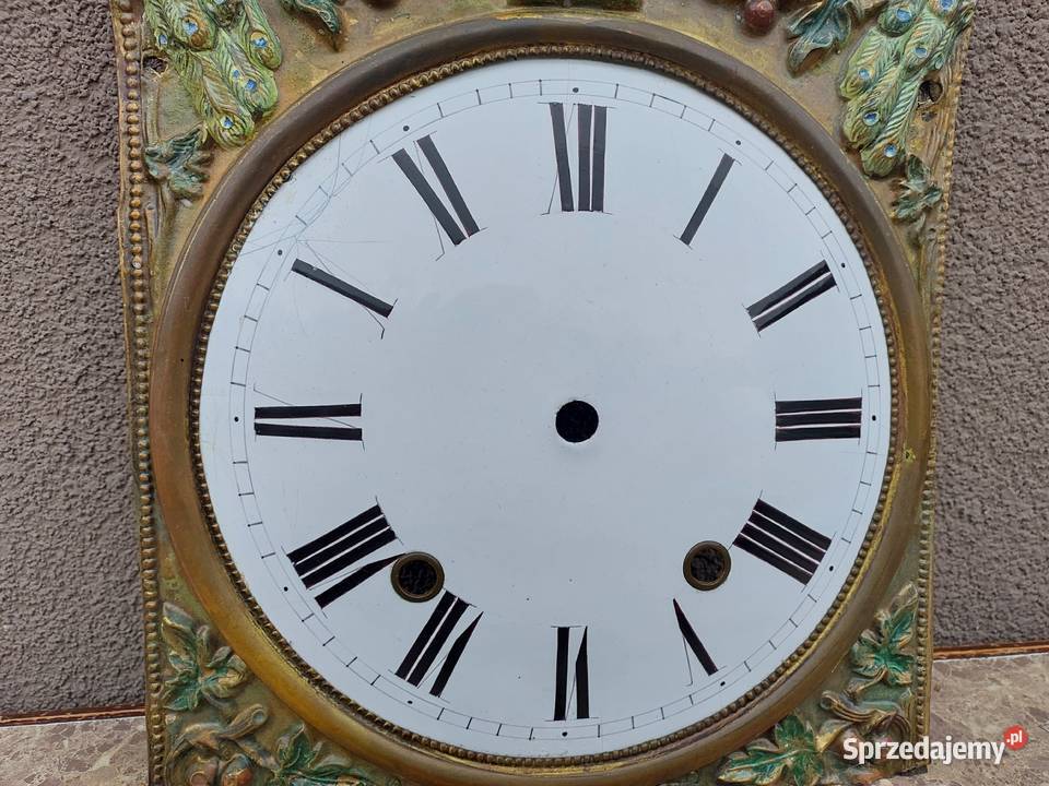 T126 Tarcza starego zegara comtoise otwory sprzedam