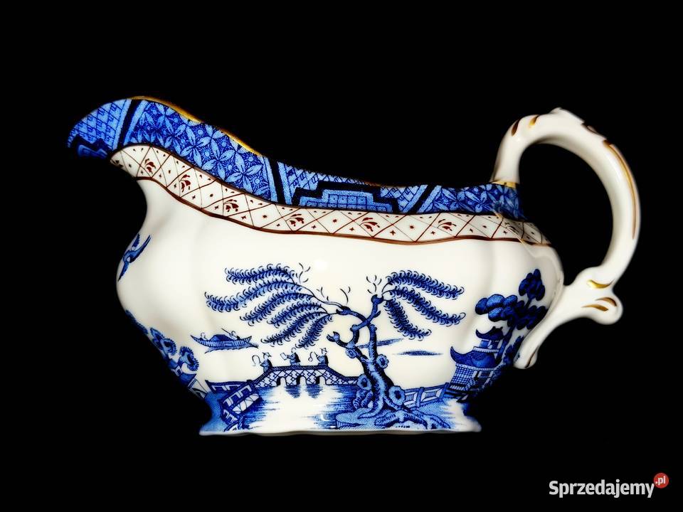 Sosjerka Royal Doulton Real Old Willow Porcelana i szkło Chełm