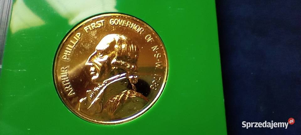 Stare monety Medal Pierwsza Flota Australia 113 Lesko
