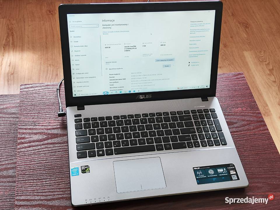 ASUS R510JK i74710HQ 8GB 750GB GTX 850 156 DVD Intel Core i7 Trzebnica