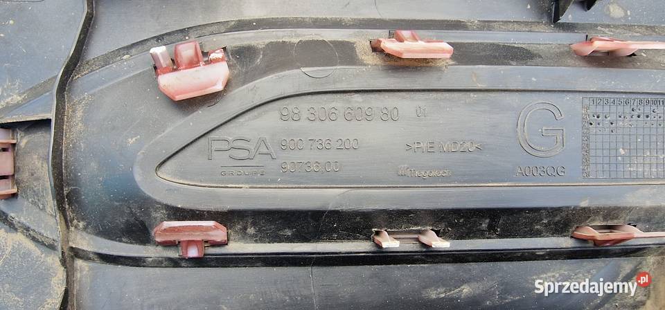 CITROEN C4 LISTWA DRZWI LEWY PRZÓD 9830660980 Bieleń