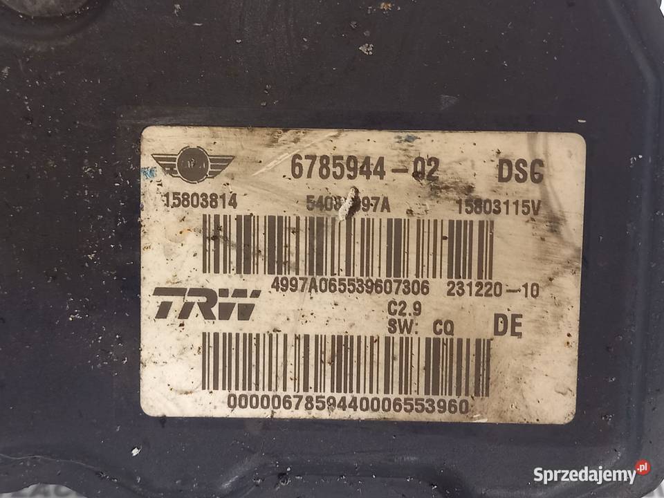 MINI CLUBMAN I COOPER S R55 pompa ABS 6785944