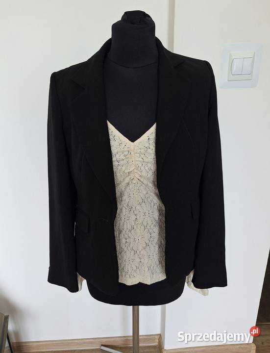 Klasyczna czarna elegancka marynarka żakiet Kraków