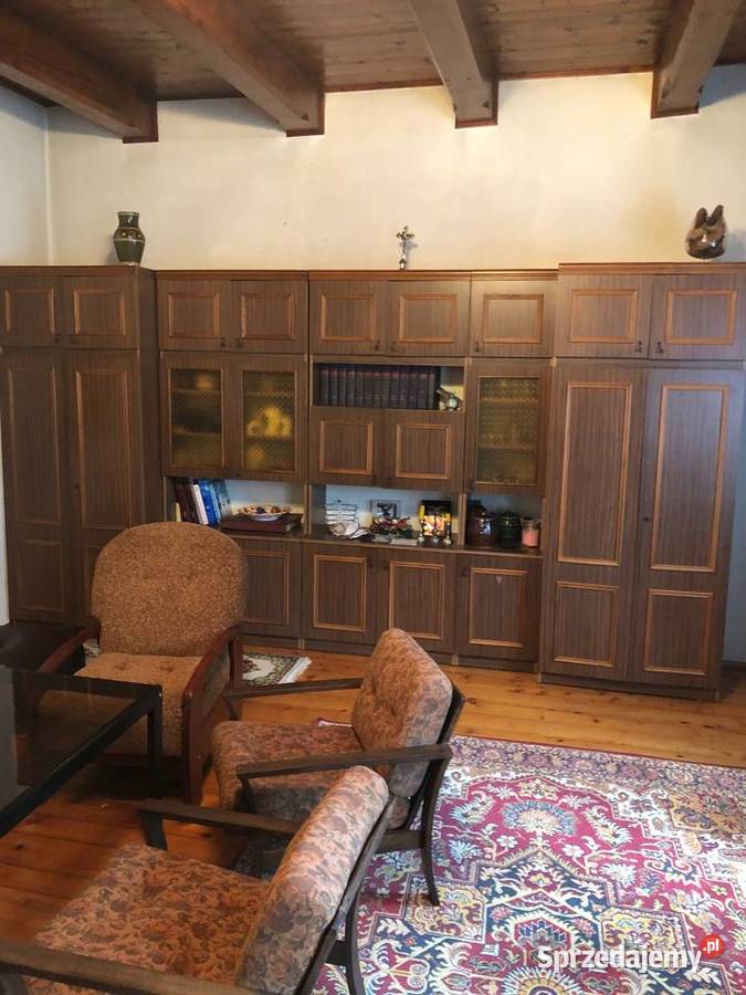 Meblościanka z czasów PRL Vintage pełną gębą Meble małopolskie Kalwaria Zebrzydowska